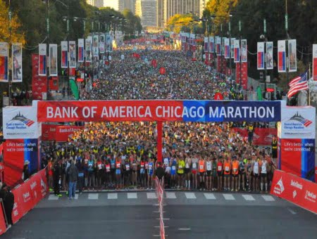 1 000 000. běžec v cíli Chicago marathonu